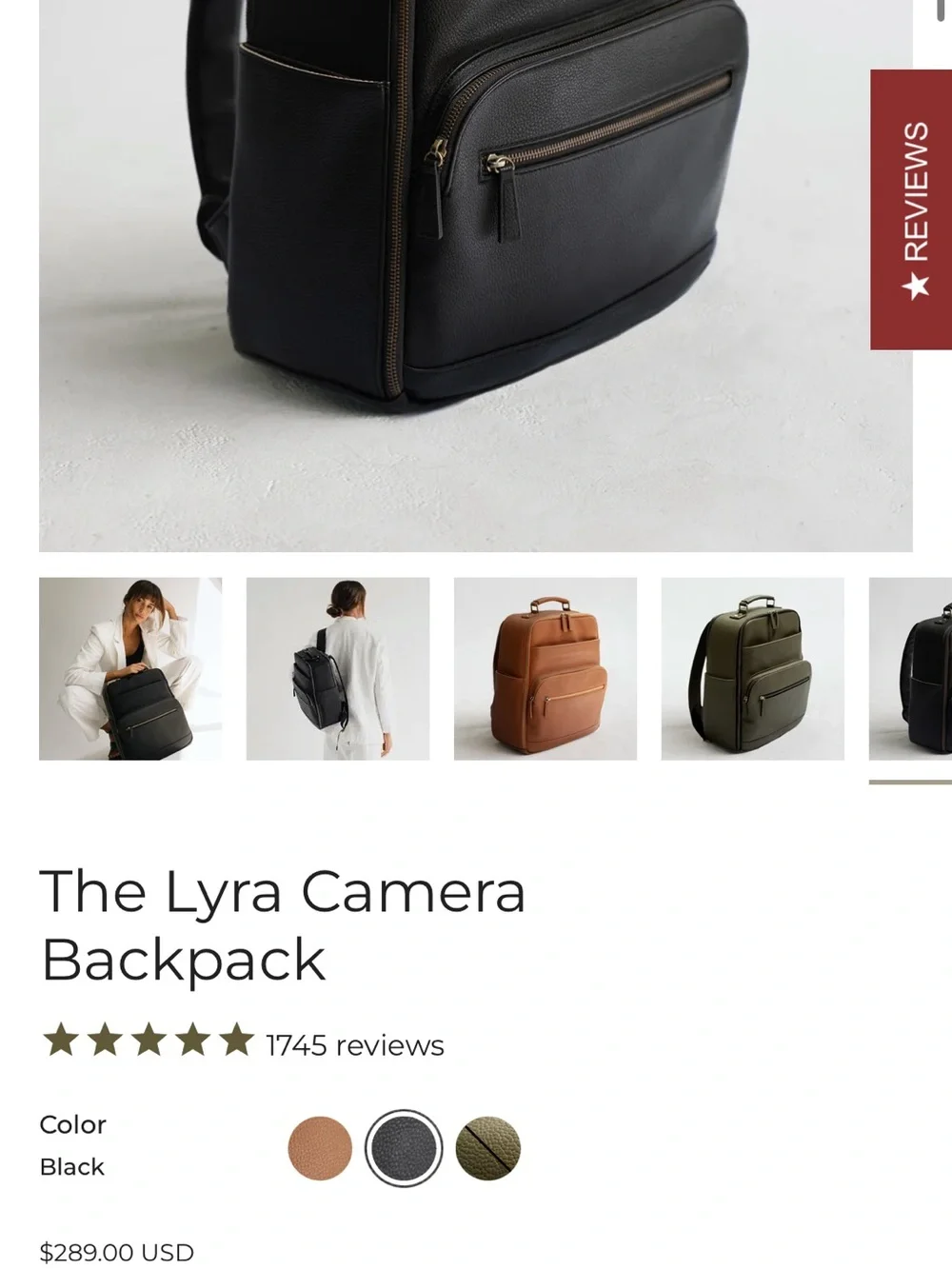 Kamrette Lyra professional photographer backpack